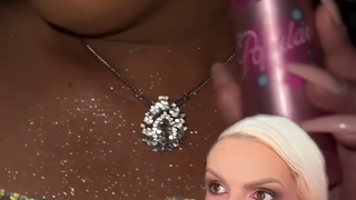 A setting spray with fine glitter that's incredibly popular online—so gorgeous!