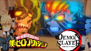 PRO heroes and the LOV react to Upper Moons/ Demon Slayer [] Emi Hani