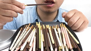 Eating Dozens Frozen Pocky Sticks And Watermelon Asmr