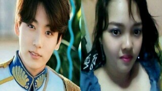 BTS JUNGKOOK as Prince Philip and Me as Princess Aurora Malificent Sleeping Beauty #Reface