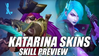 BILDGEWATER & DEATHSWORN KATARINA SKILL PREVIEW | WILD RIFT