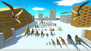 100 Pteranodon vs All Teams - Animal Revolt Battle Simulator ARBS