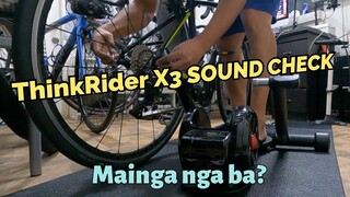 Followup on ThinkRider X3 sound check and quick test with road bike