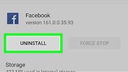 Facebook Uninstall of Sa Mobiley