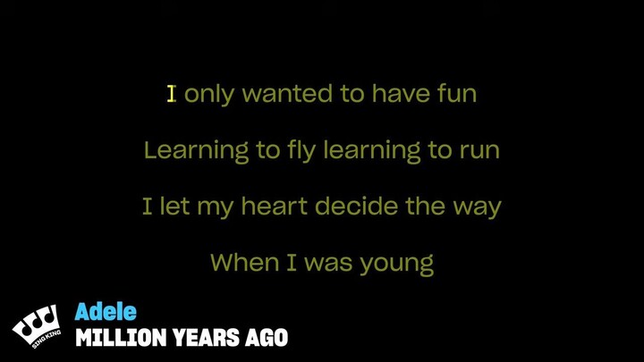 Adele - Million Years Ago (Karaoke Version)