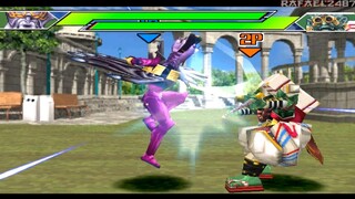 Ninpu Sentai Hurricaneger PS1 (Chuuzubo) vs (Kirakorone) HD