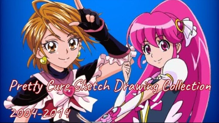 Pretty Cure Sketch Drawing Collection Part 1