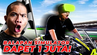 CHALLENGE BALAP MOTOR GP SIMULATOR = 1 JUTA RUPIAH ! ADA YANG BERANI?