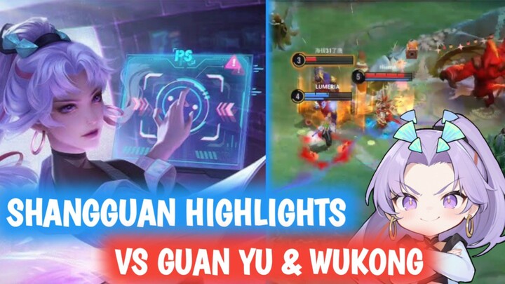 SHANGGUAN HIGHLIGHTS KILL VS GUAN YU & WUKONG ||| HONOR OF KING'S #bestofbest #BstationGamers