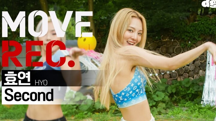 少女时代的舞蹈女王孝孝渊HYO 夏日新曲Second   Performance video   MOVE REC