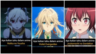 8 Detail Menarik Dari Berbagai Anime