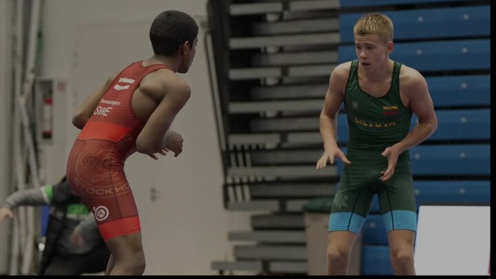 U15 S. Tharmalingam (SWE) vs M. Krukovski (LTU) 52kg.