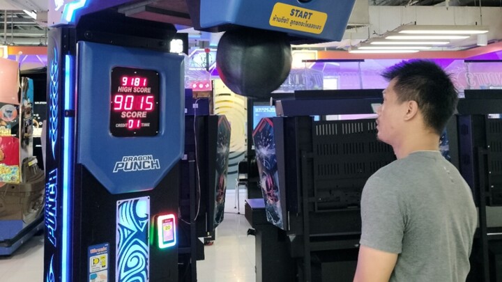 ต่อยที่ไรก็ได้ค่าประมาณนี้(9400ถึง9600) แต่ต่อยคนน็อคแน่นอน🥊 #เครื่องวัดพลังหมัด โลตัสนวนคร