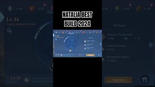 Natalia Best Build 2024 #shorts #mlbb