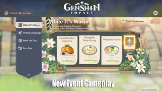 Genshin Impact - While It's Warm New Event Gameplay Guide - Free Primogem Reward