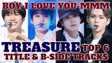TREASURE - TOP 6 BEST MEMBERS WHO OWN EACH SONGS (Boy, I Love You, MMM + B-Side Songs) |2020 Ranking