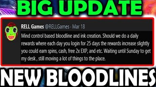 (THIS UPDATE IS HUGE) I SHINDO LIFE UPDATE NEW BLOODLINES SHINDO LIFE Rellgames Update Codes