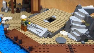 Lego (little moving people) Viking engineering team built their own village