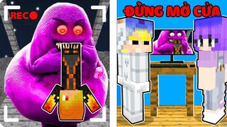 ĐỪNG MỞ CỬA CHO GRIMACE SHAKE.EXE VÀO 3H SÁNG TRONG MINECRAFT*TÔ GÀ THOÁT KHỎI GRIMACE SHAKE