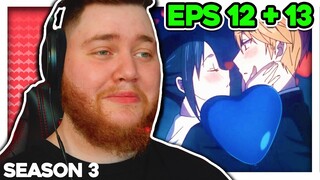 IT FINALLY HAPPENED 💝 | Kaguya-Sama: Love is War Ep. 12 + 13 Reaction (Season 3)
