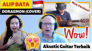 ALIP BATA - DORAEMON (Fingerstyle Cover) REACTION!🇮🇩