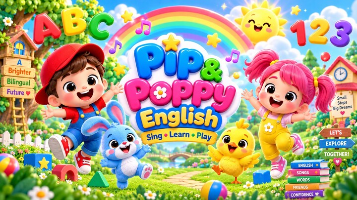 英语启蒙：认识数字2 Two｜Pip & Poppy