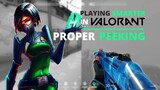 HOW TO PEEK ANGLES IN VALORANT - Playing smarter in Valorant, proper peeking and utility usage.