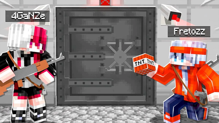 Minecraft หมู่บ้านสยองขวัญ ตอน ปล้นธนาคาร