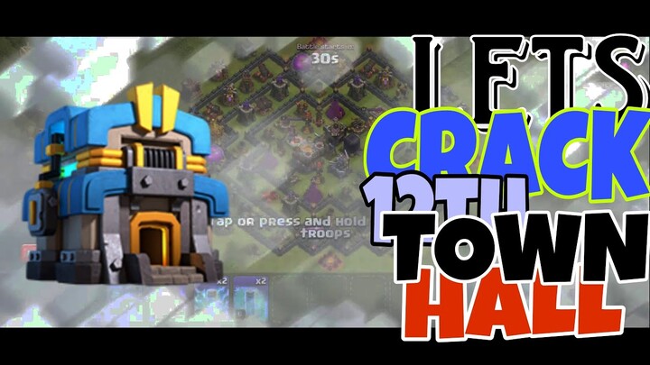 Let's crack ⚡️ town hall 12th | Destroying 12th town hall with dragons | Dragons attack