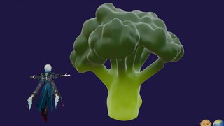 I spent two hours learning modeling to create the special effects of Na Ke Xia's skills.