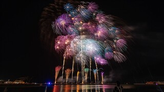 2021 八戸花火大会 - 12. 大玉41連発「稲穂」