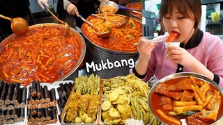 Mukbang | 대구 김민경의 섹시한 떡볶이 먹방 | Tteokbokki, Mini Kimbap, Skewered Sundae!