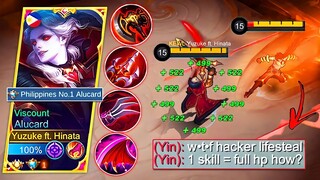 Alucard Red Build Vs Yin Trashtalker | Lifesteal Hack Vs 1 Shot God | Who Win? (Shocking Result!😱)