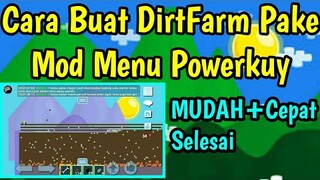 Cara Buat Dirt Farm Pake Mod menu | Mudah selesai | Growtopia Indonesia