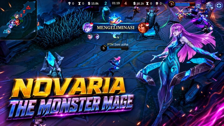 Tembakan Jarak Jauh Novaria | MLBB MOBILE LEGEND