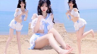 夏天必看的清凉水着甜妹！deep blue town来玩哦～