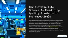 How BiovaticLife Science Is Redefining Quality Standards in Pharmaceuticals