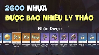 Xả 2600 nhựa kiếm được bao nhiêu LY THẢO?