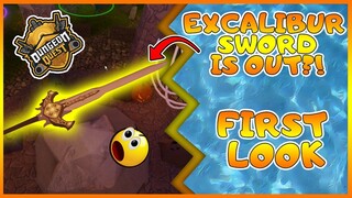 PULLING THE EXCALIBUR SWORD OUT OF THE ROCK! DUNGEON QUEST | ROBLOX