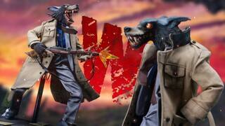 像哈士奇的狼  COOMODEL×偶之相 罪恶都市系列 侦探“W”【及嘉测评第二十八期】1/6怪诞风兵人