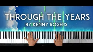 Through the Years by Kenny Rogers piano cover with free sheet music