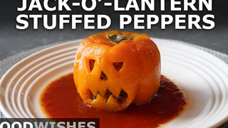 Jack o Lantern ยัดไส้พริกไทย - Food Wishes