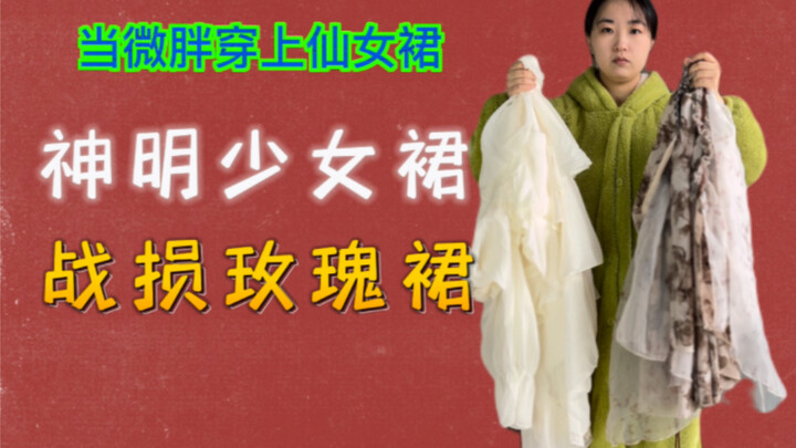 当微胖女生穿上网红仙女裙，万万没想到…