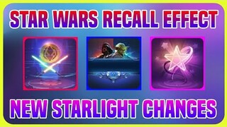 STAR WARS RECALL EFFECT & ELIMINATION EFFECT + NEW STATLIGHT CHANGES