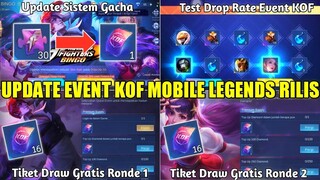 UPDATE EVENT KOF MOBILE LEGENDS RILIS! PRIZEPOOL, PERATURAN DRAW, DAN TIKET DRAW GRATIS 2 RONDE