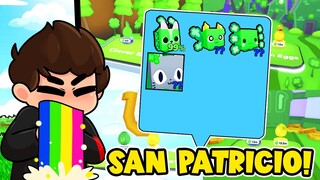 ACTUALIZACION de SAN PATRICIO y TODAS SUS ZONAS en PET SIMULATOR X 🍀❓ Roblox