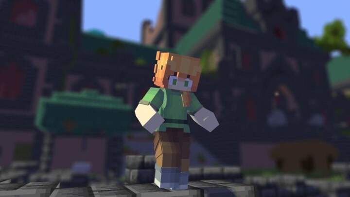 Alex falling from heaven while dreaming - minecraft animation