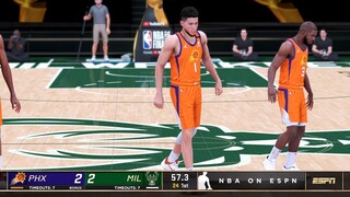 NBA 2K21 Ultra Modded Finals | Bucks vs Suns | Full GAME 4 Highlights