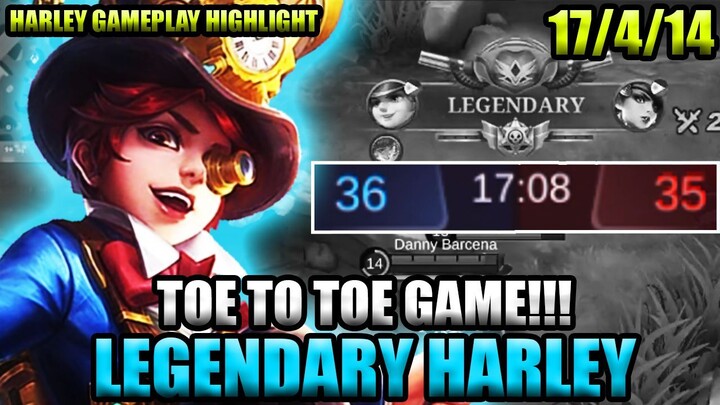 TOE TO TOE GAME! LEGENDARY HARLEY GAMEPLAY 2022 | MLBB