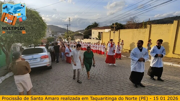 Procissão de Santo Amaro realizada em Taquaritinga do Norte (PE) - 15 01 2026